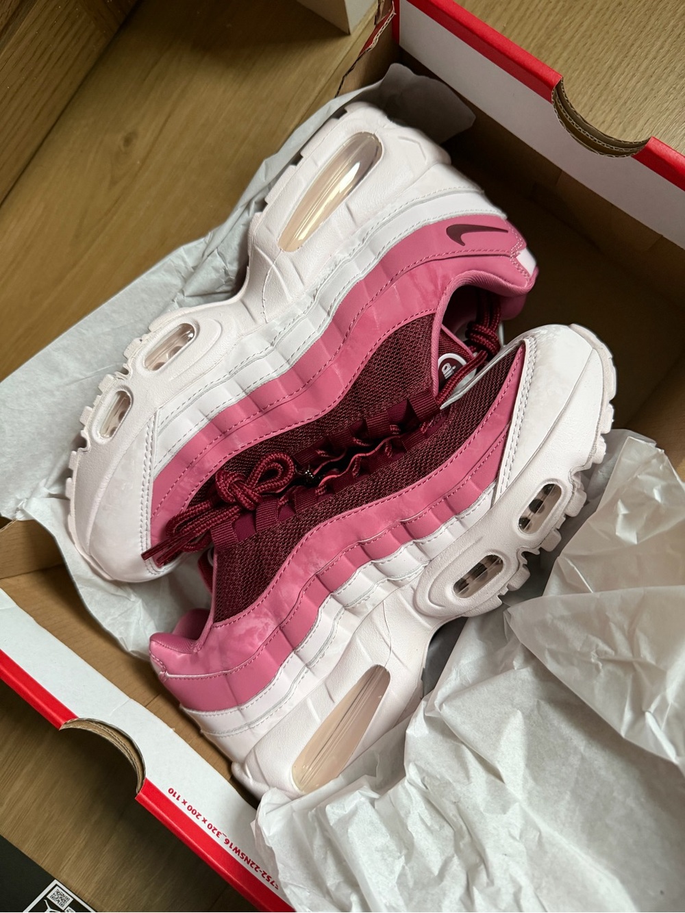 Nike Red Shoe Box with White Branding